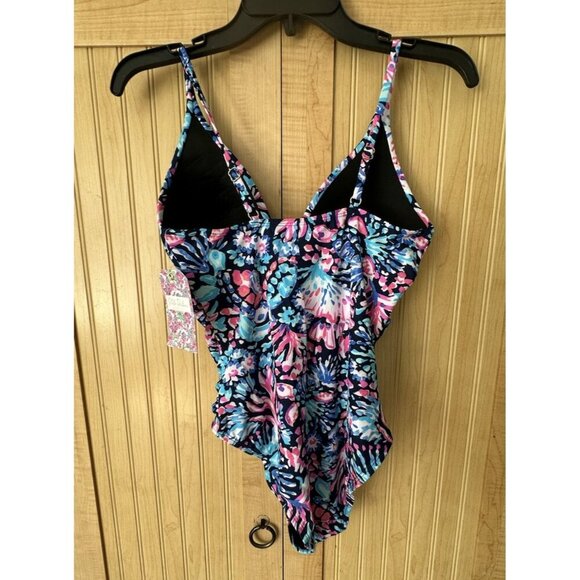 Stella Parker One Piece Swimsuit Coastal Tropical Print New With Tag Size Small - Picture 6 of 7